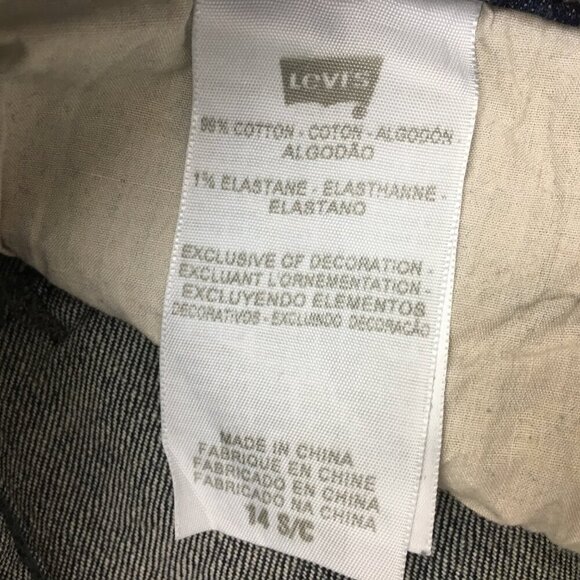Levi's 515 Women's Bootcut Jeans Studded Back Pockets Stretch size 14 length 30" - Picture 9 of 10